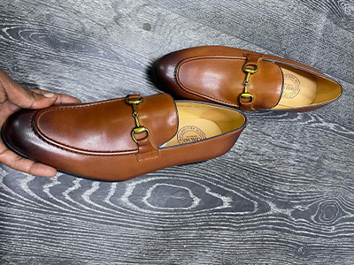 Classy Design Tan Leather loafer shoes